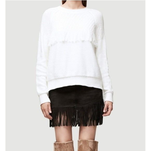🍒NWOT🍒 FRAME FRINGE SWEATER - Picture 4 of 10